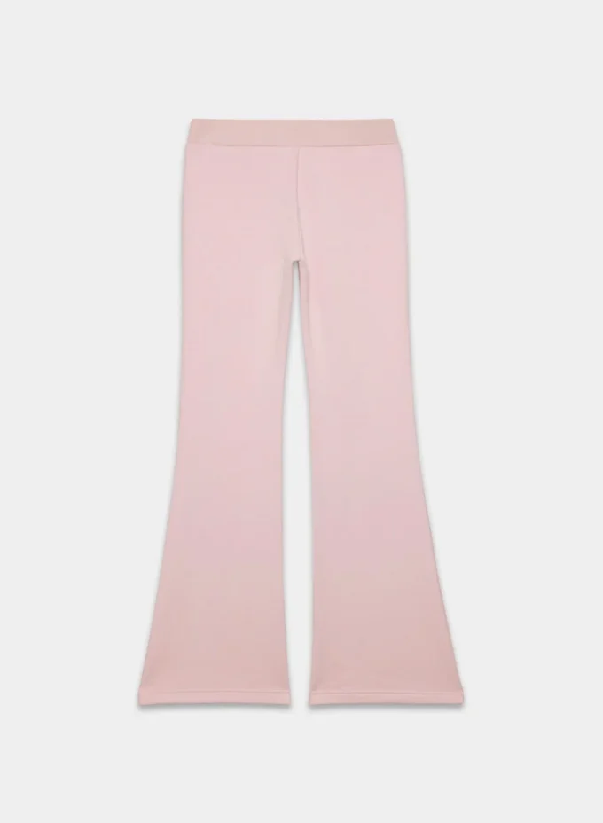 Pantalones de chándal acampanados y cómodos de felpa