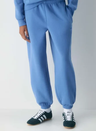 Pantalones de chándal Mega Baggy Zip Jogger de felpa cómoda