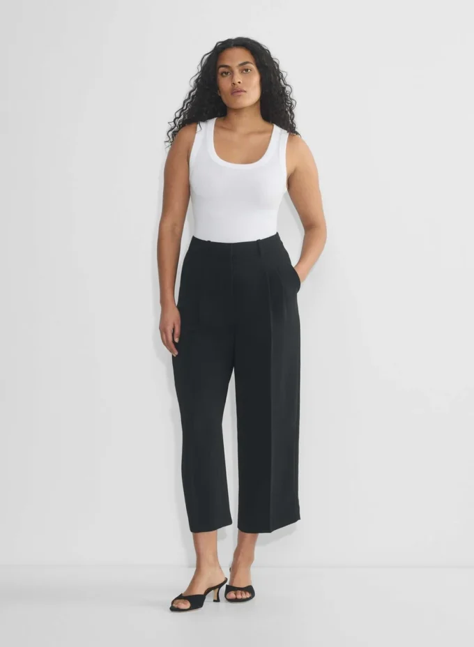 Pantalones Effortless Pant™ Curve-fit Cropped – Crepette™