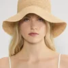 Sombrero de rafia Sunbeam con ala corta Sombrero de rafia Sunbeam con ala corta