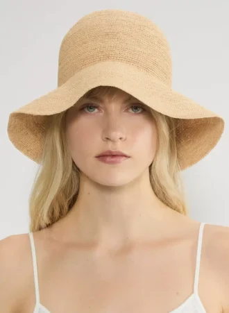 Sombrero de rafia Sunbeam con ala corta