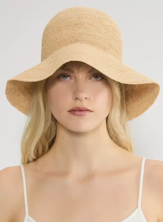 Sombrero de rafia Sunbeam con ala corta Sombrero de rafia Sunbeam con ala corta