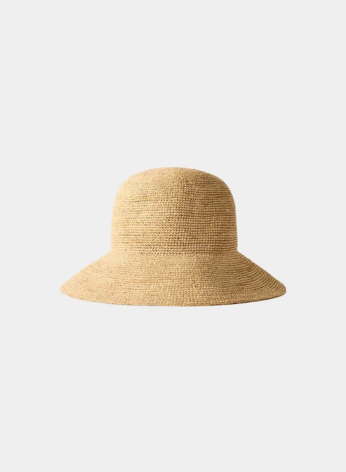 Sombrero de rafia Sunbeam con ala corta Sombrero de rafia Sunbeam con ala corta