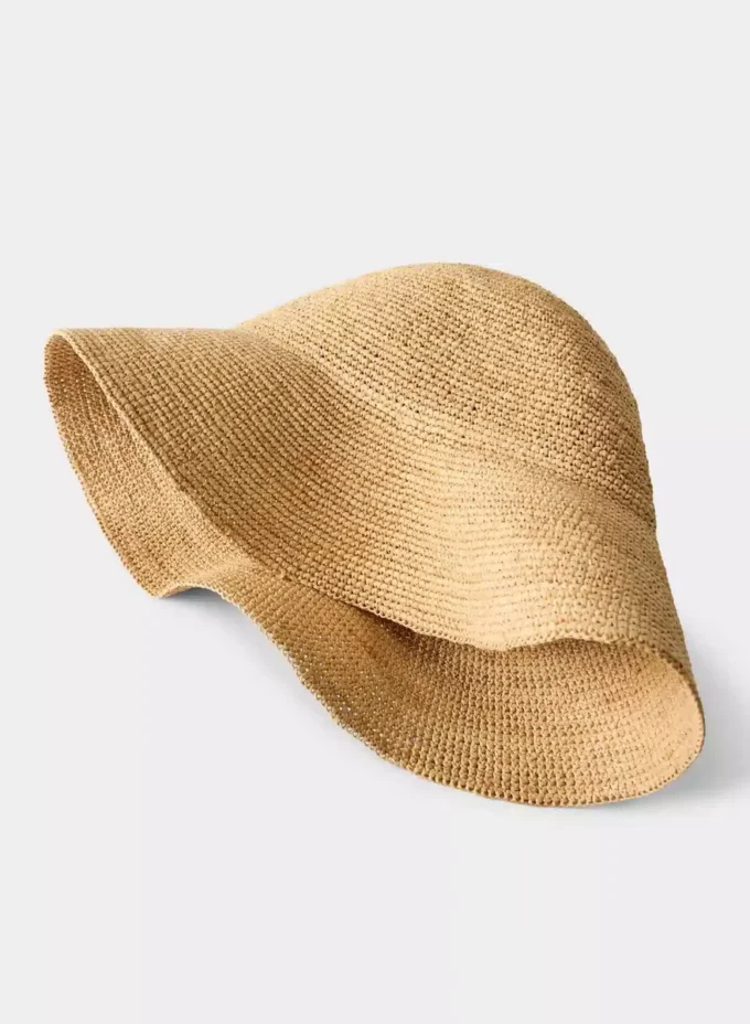 Sombrero de rafia Sunbeam con ala corta Sombrero de rafia Sunbeam con ala corta