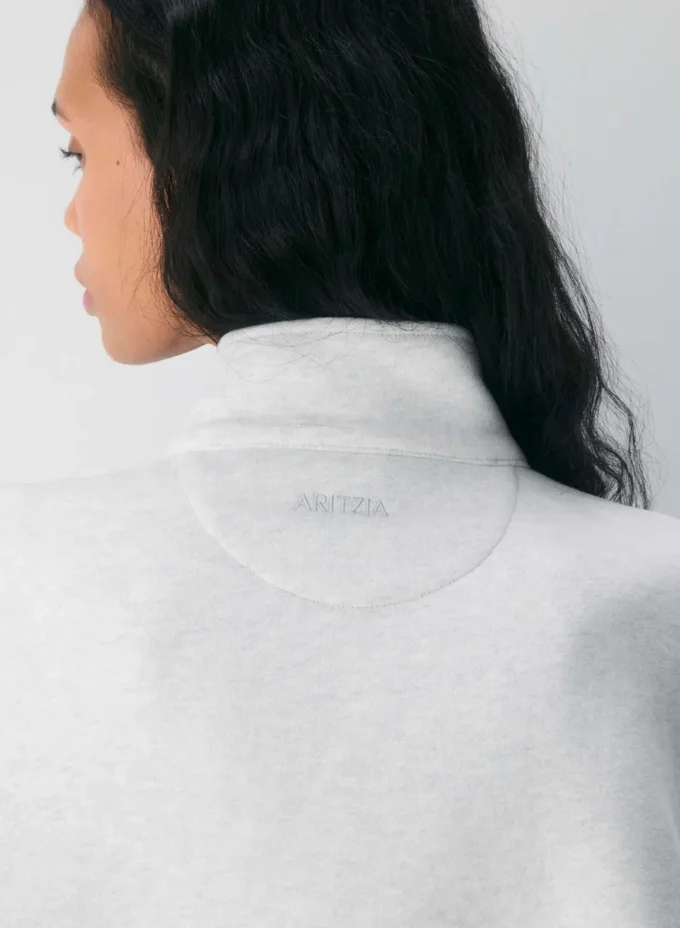Sudadera Boyfriend con media cremallera y tejido Cozy Sweatfleece Sudadera Boyfriend con media cremallera y tejido Cozy Sweatfleece