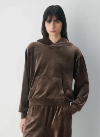 Sudadera con capucha Audrina Velour