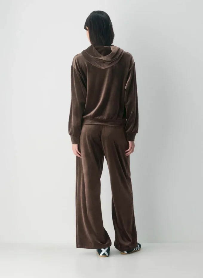 Sudadera con capucha Audrina Velour Sudadera con capucha Audrina Velour