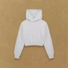 Sudadera con capucha corta y cómoda de felpa
