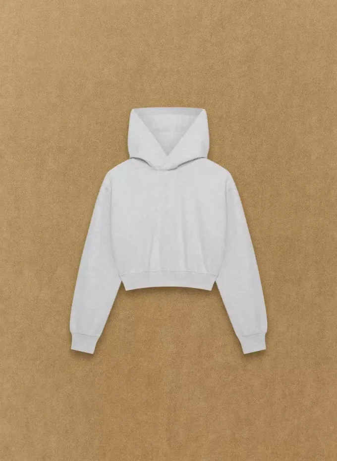 Sudadera con capucha corta y cómoda de felpa