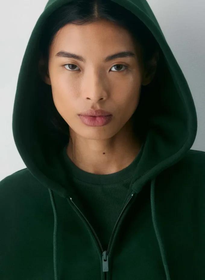 Sudadera con capucha y cremallera Boyfriend Boxy de felpa Cozy Sweatfleece Sudadera con capucha y cremallera Boyfriend Boxy de felpa Cozy Sweatfleece