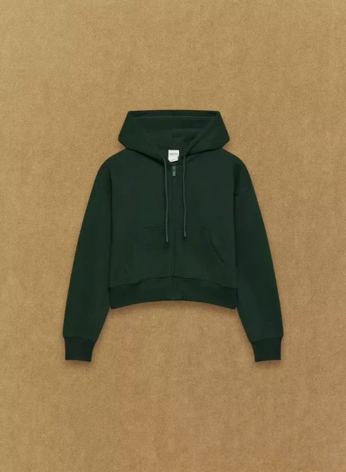 Sudadera con capucha y cremallera Boyfriend Boxy de felpa Cozy Sweatfleece Sudadera con capucha y cremallera Boyfriend Boxy de felpa Cozy Sweatfleece