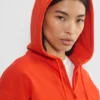 Sudadera con capucha y cremallera Boyfriend Boxy de felpa Terry