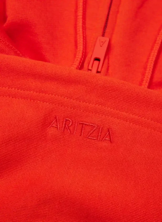 Sudadera con capucha y cremallera Boyfriend Boxy de felpa Terry