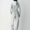 Sudadera con capucha y cremallera, cómoda y ajustada, de felpa de peso medio Sudadera con capucha y cremallera, cómoda y ajustada, de felpa de peso medio