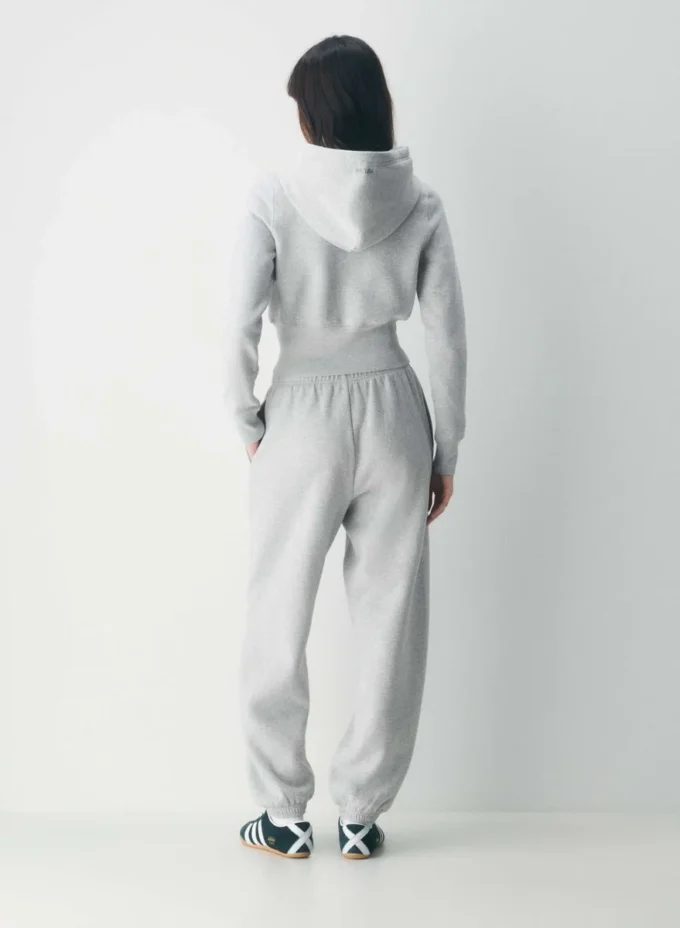 Sudadera con capucha y cremallera, cómoda y ajustada, de felpa de peso medio Sudadera con capucha y cremallera, cómoda y ajustada, de felpa de peso medio