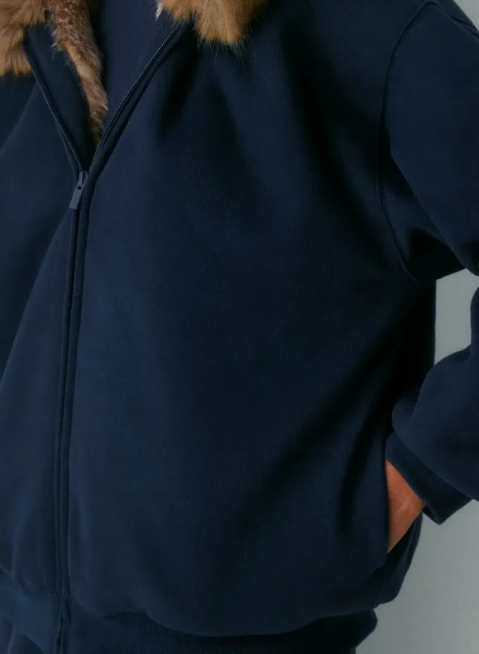 Sudadera con capucha y cremallera mega oversize Sudadera con capucha y cremallera mega oversize