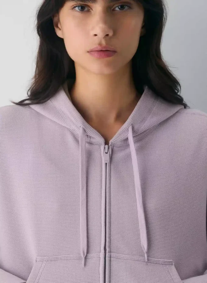 Sudadera con capucha y cremallera New Wafflex Eddy