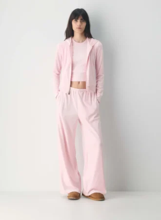 Sudadera con capucha y cremallera Nicole Velour