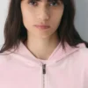Sudadera con capucha y cremallera Nicole Velour Sudadera con capucha y cremallera Nicole Velour