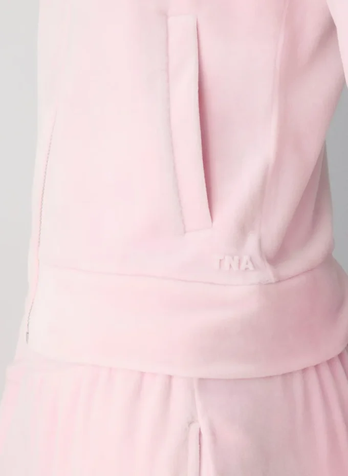 Sudadera con capucha y cremallera Nicole Velour Sudadera con capucha y cremallera Nicole Velour