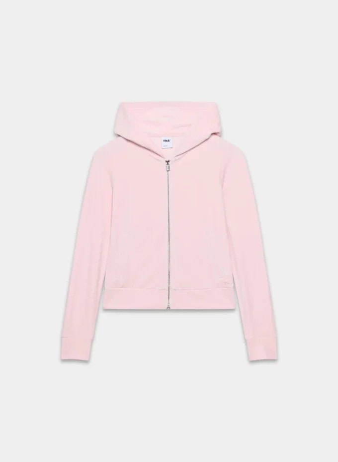 Sudadera con capucha y cremallera Nicole Velour Sudadera con capucha y cremallera Nicole Velour