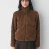 Sudadera con cremallera y cuello alto Snowdrop