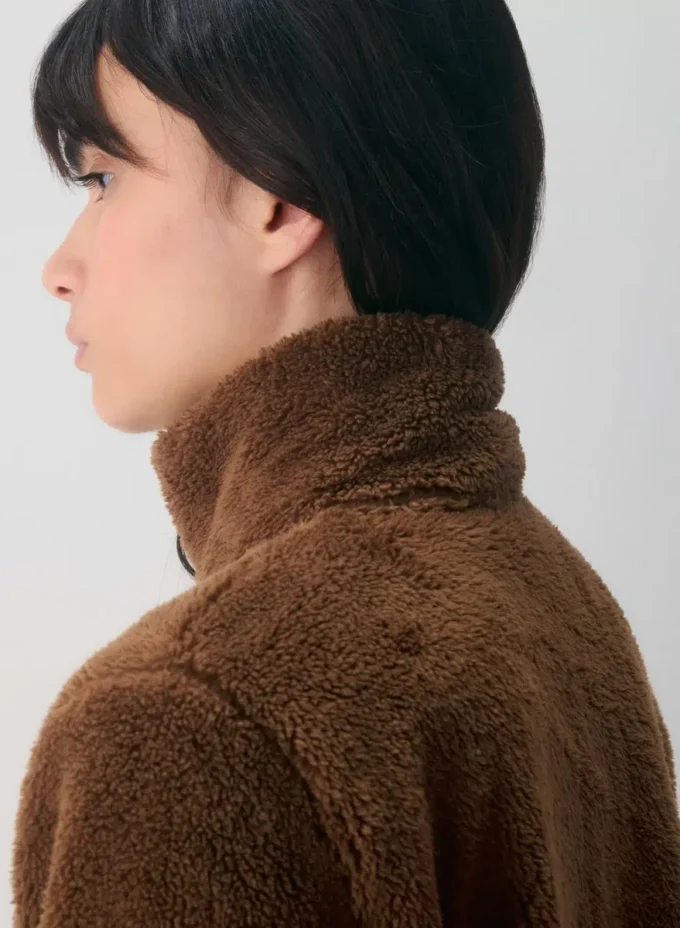 Sudadera con cremallera y cuello alto Snowdrop