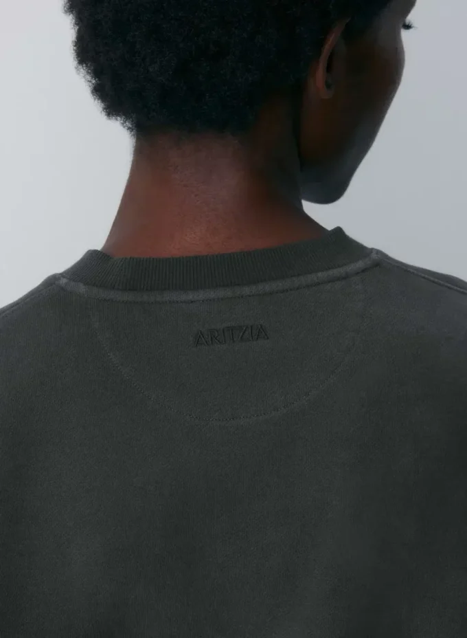 Sudadera corta Perfect Crew de felpa Cozy Sweatfleece