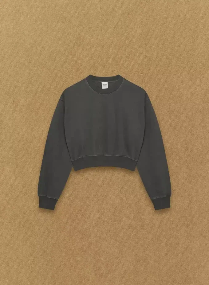 Sudadera corta Perfect Crew de felpa Cozy Sweatfleece