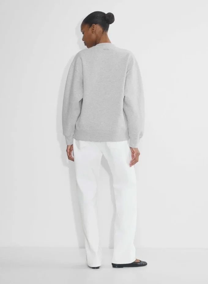 Sudadera de cuello redondo Boyfriend de felpa Cozy