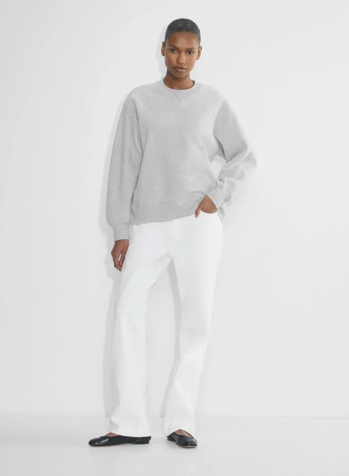 Sudadera de cuello redondo Boyfriend de felpa Cozy