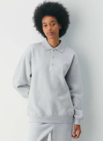 Sudadera polo boyfriend Cozy Sweatfleece