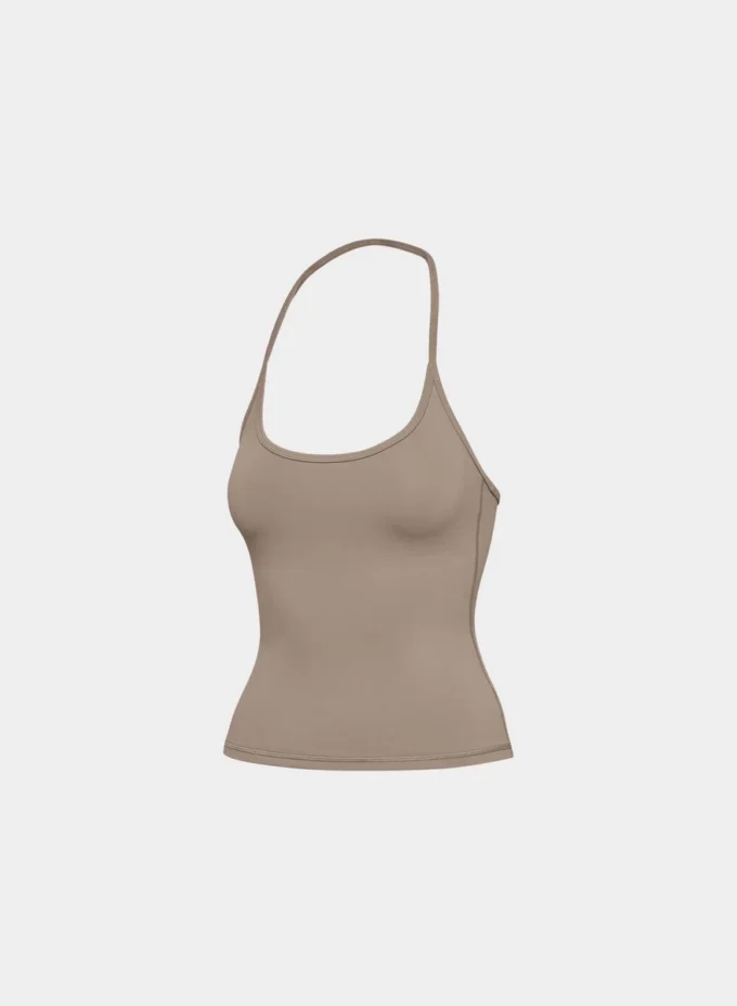 Top camiseta con cuello halter LIFE Essential Top camiseta con cuello halter LIFE Essential