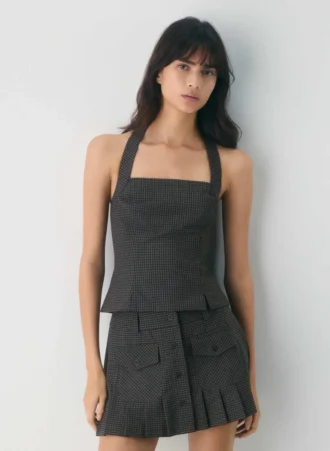 Top halter de gala