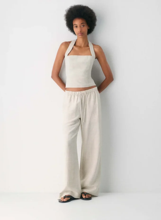 Top halter de lino Whisper Top halter de lino Whisper