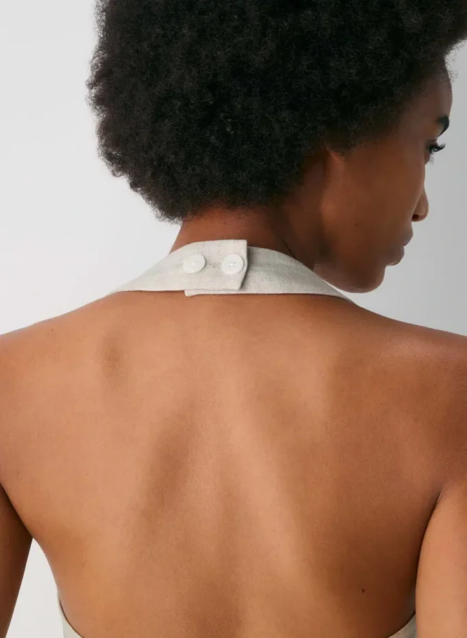 Top halter de lino Whisper Top halter de lino Whisper