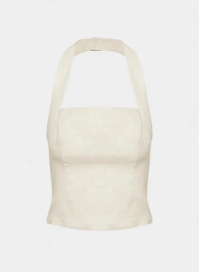 Top halter de lino Whisper Top halter de lino Whisper