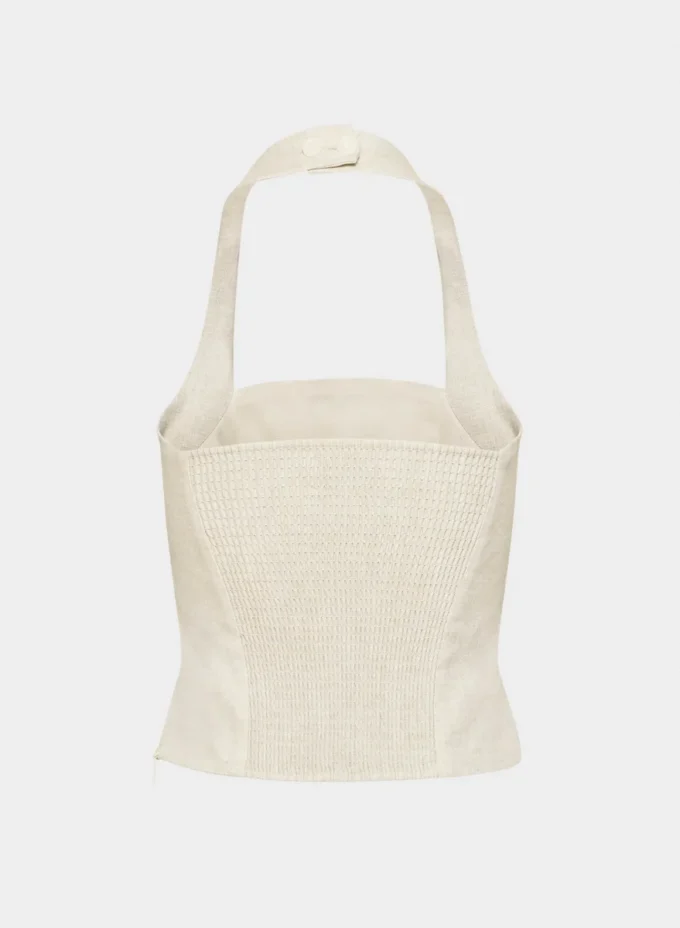 Top halter de lino Whisper Top halter de lino Whisper