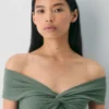Top original Contour Twist con hombros descubiertos