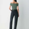 Top original Contour Twist con hombros descubiertos