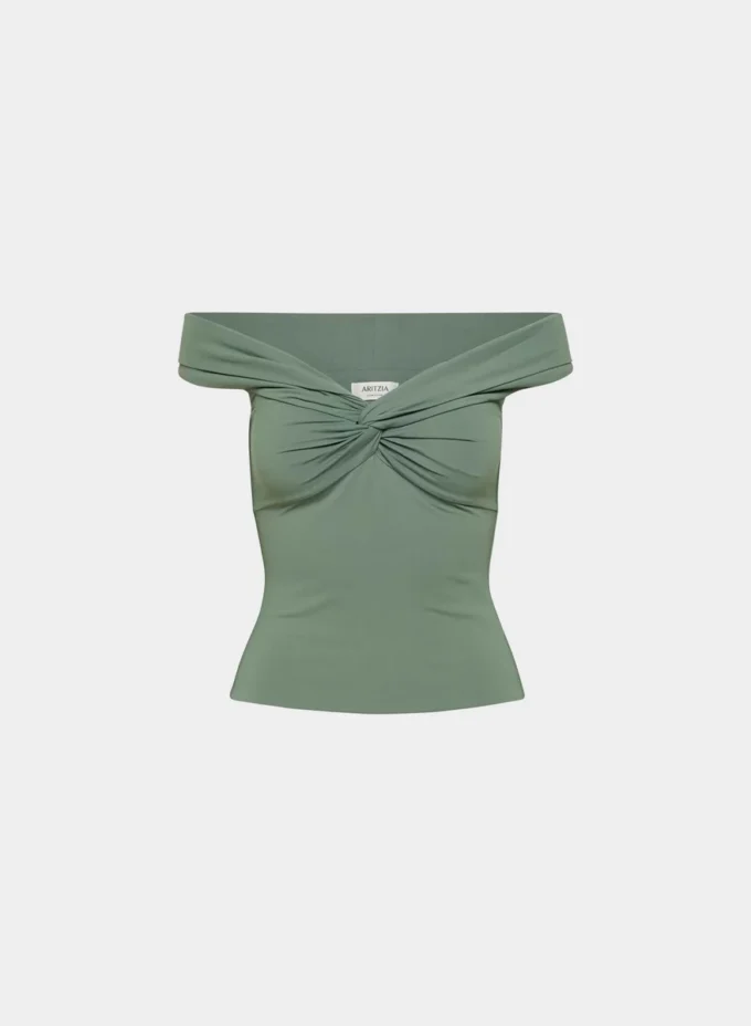 Top original Contour Twist con hombros descubiertos