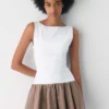 Vestido de popelín Segment