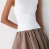 Vestido de popelín Segment