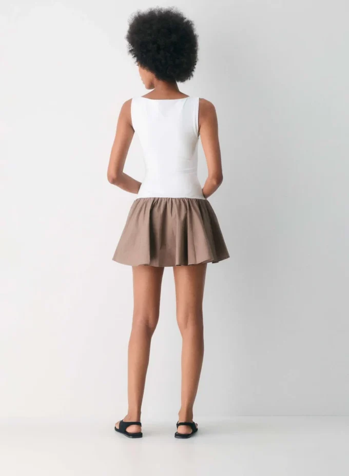 Vestido de popelín Segment