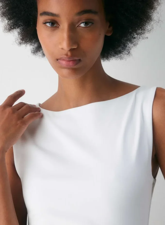 Vestido de popelín Segment
