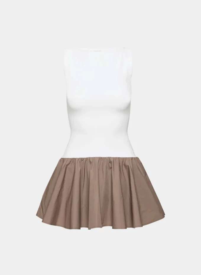 Vestido de popelín Segment