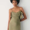Vestido de satén Cannelle