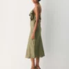 Vestido de satén Cannelle