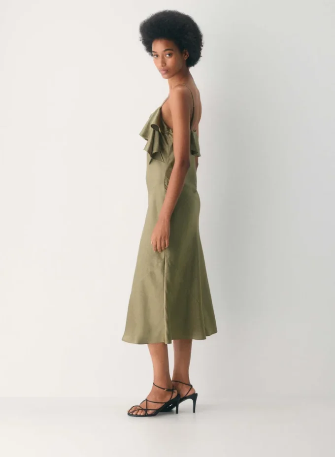Vestido de satén Cannelle