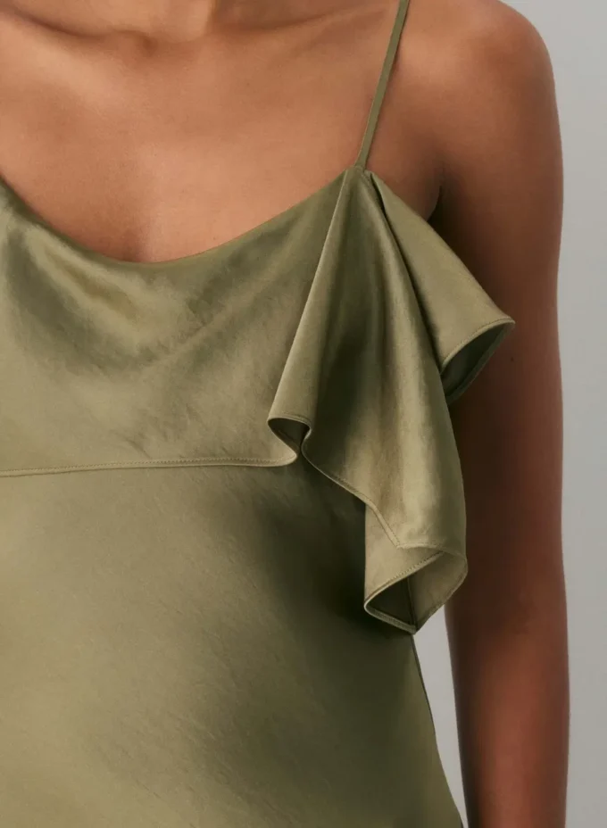 Vestido de satén Cannelle